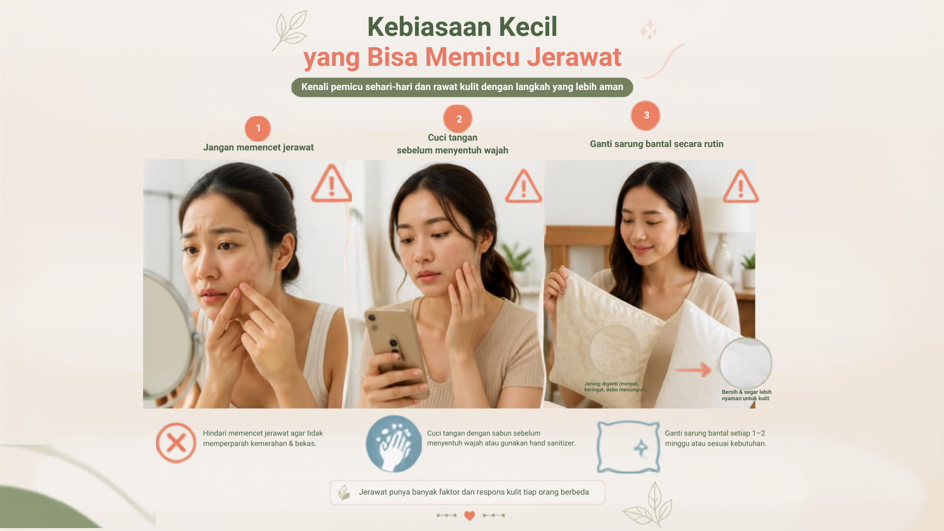 Kebiasaan Sepele Ini Ternyata Bisa Picu Jerawat Membandel